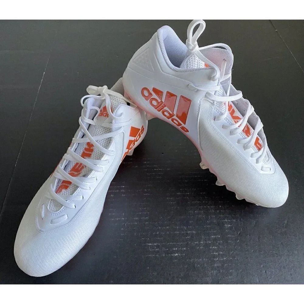 Adidas Freak Carbon 20 Football‎ Cleats White Orange FX1311 Men's Size 12.5 NEW